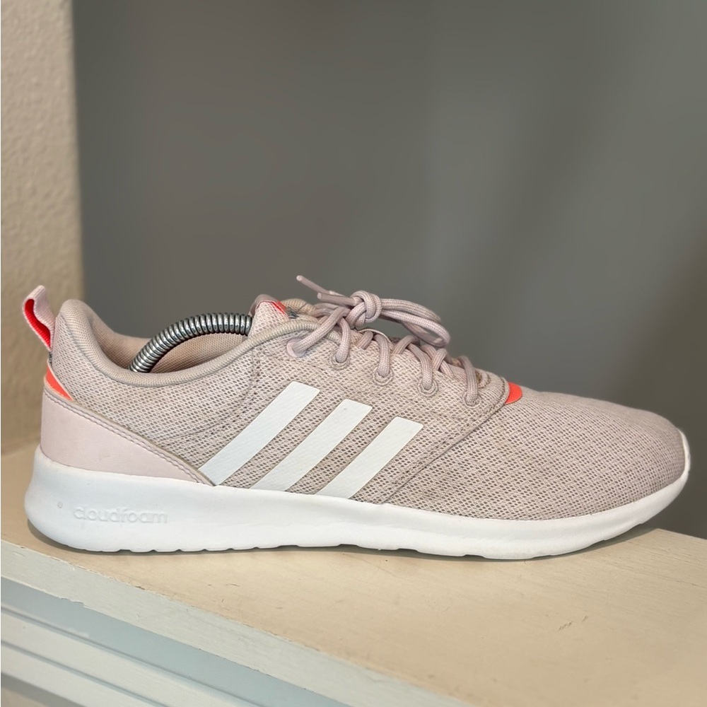 Adidas Womens QT Racer 2.0 GX5666 Pink Running Shoes Sneakers Size 11 - Picture 2 of 10